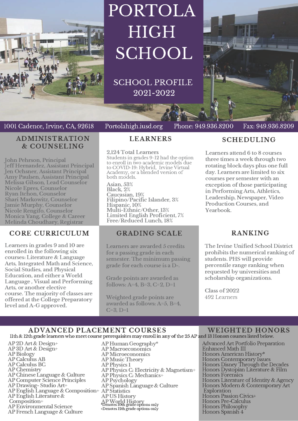 Portola School Profile 1