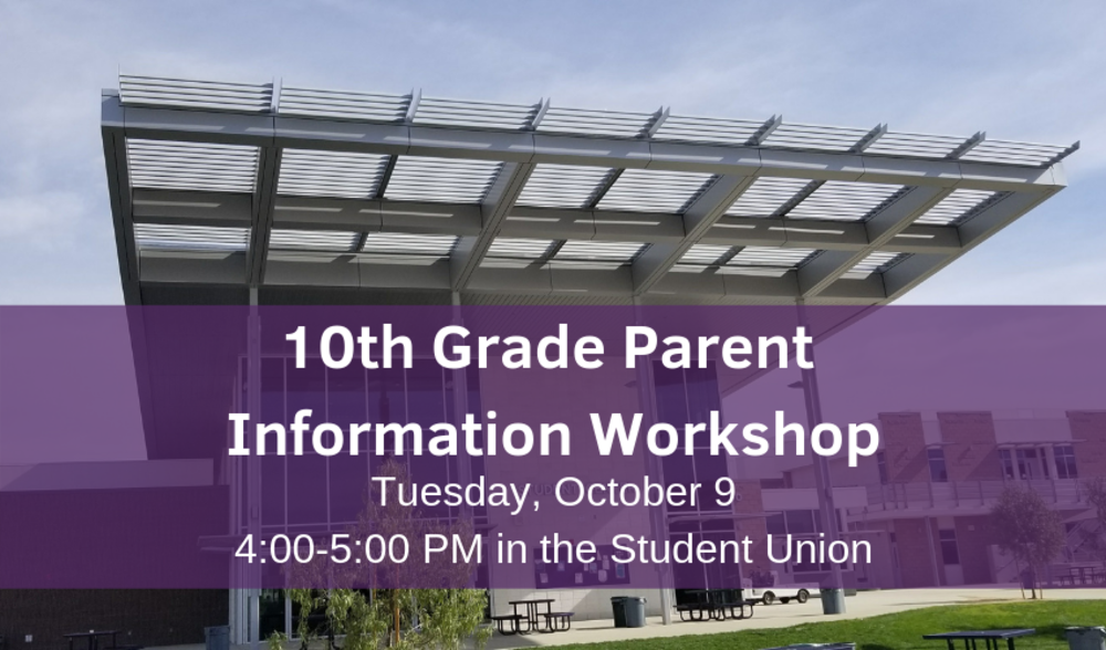 10th Grade Parent Workshop