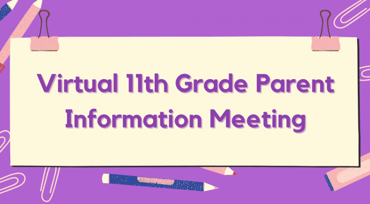 Virtual 11th Grade Parent Information Meeting