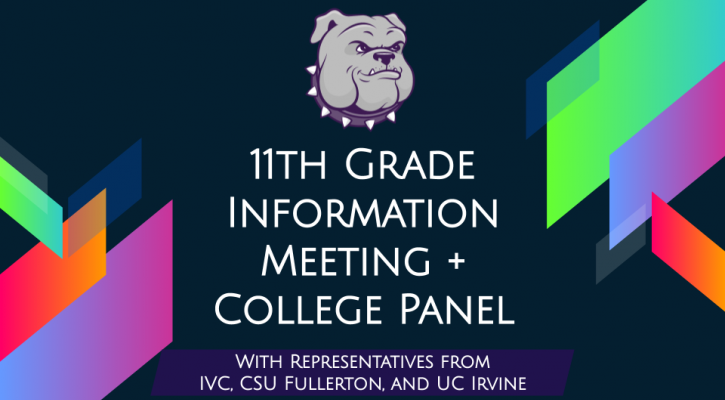 11th Grade Information Meeting + College Panel