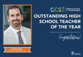 Jon Resendez, Outstanding High School Teacher of the Year