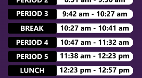 Monday Schedule