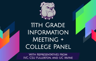 11th Grade Information Meeting + College Panel