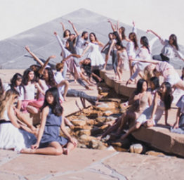 Dancers outside