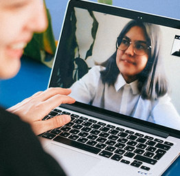 Student Using Zoom