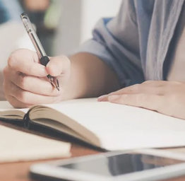Student writing