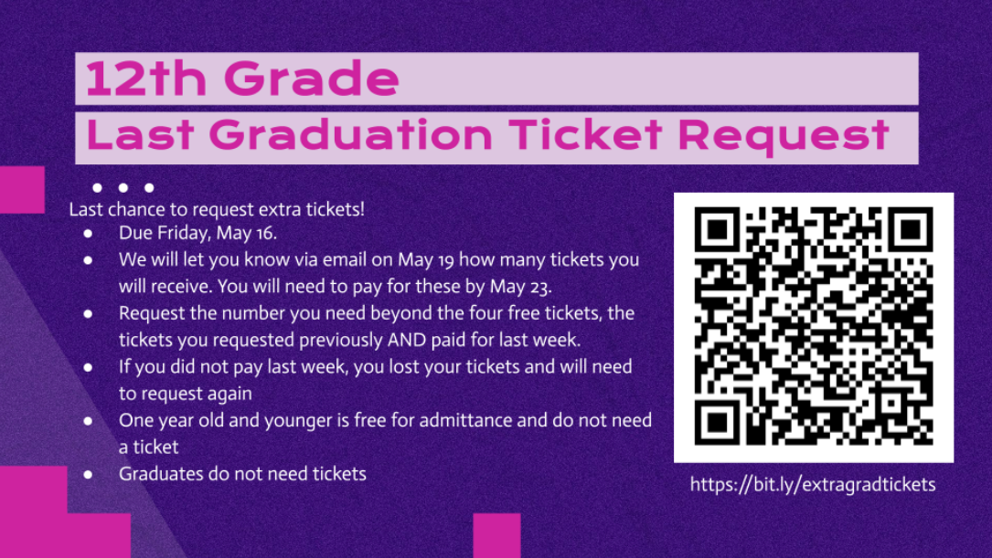 Last Grad Ticket Request - Slide of Info