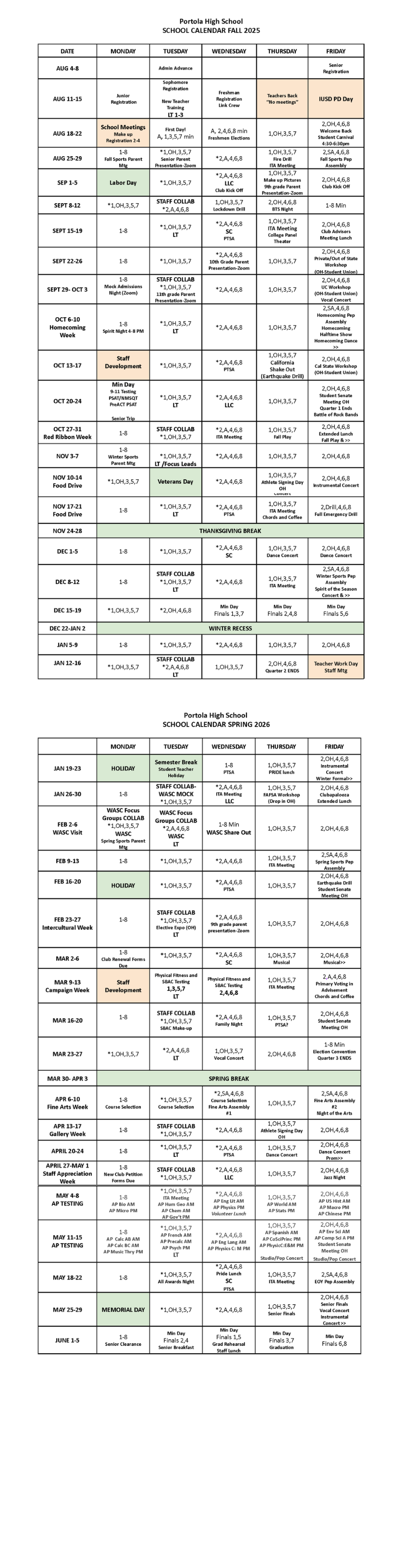 Calendar 8-13-25