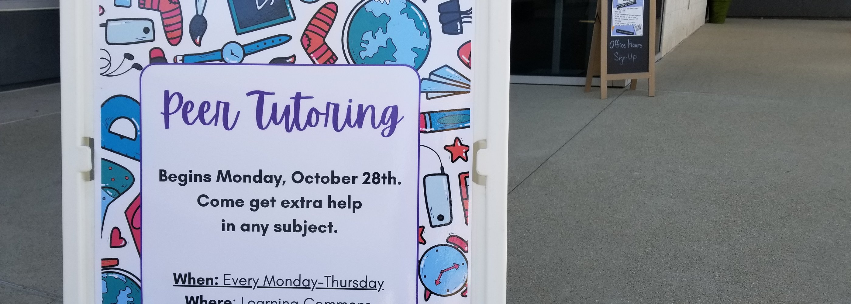 Tutoring sign
